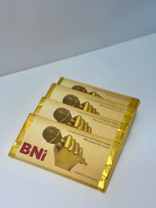 BNI Golden Mic chocolate bar 100g (16 units - 4 months supply)