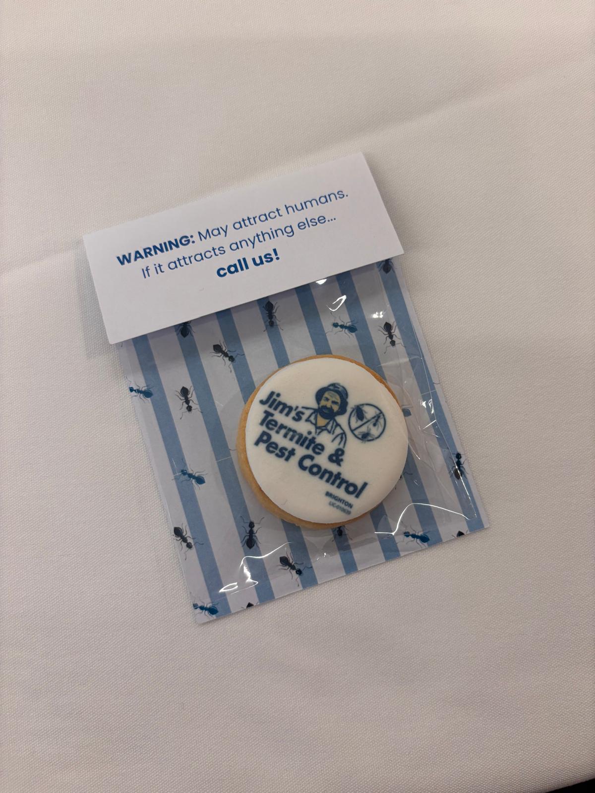 Cookies - 45mm Cookies with Card backing and topper x 20 units